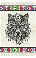 Wolf: A5 lines notebook / notepad / diary / journal for wolf lovers