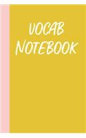 Vocab Notebook