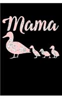 Mama Duck: 120 Seiten (6x9 Zoll) Punktraster Notizbuch für Mama Freunde I Familie Dot Grid Pünktchen Schreibheft I Kinder Tagebuch Gepunktete Seiten I Muttersc
