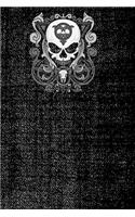 Upper curly skull notebook