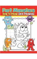 Fart Monsters How to Draw Grid Drawing