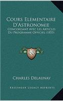 Cours Elementaire D'Astronomie