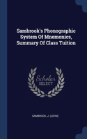 Sambrook's Phonographic System Of Mnemonics, Summary Of Class Tuition