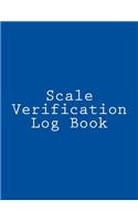 Scale Verification Log Book