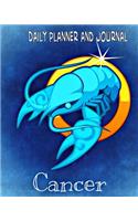 Daily Planner and Journal (Quick Appointment -Task Section) Zodiac Sign Cancer