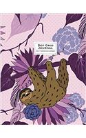 Dot Grid Journal Sloth Notebook: Magenta Pink Soft Cover (Cute Journal)