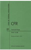 Code of Federal Regulations Title 21, Food and Drugs, Parts 1-99, 2015