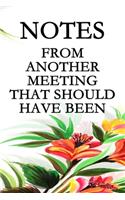 Notes From Another Meeting That Should Have Been An Email: Blank Lined Journal Coworker Notebook (Funny Office Journals): Blank Lined Journal 6x9 100 Page