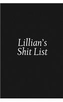 Lillian's Shit List
