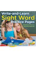 Write-and-Learn Sight Word Practice Pages Reading & Phonics Teaching Materials