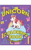 Unicorn Coloring Book for Kids Ages 2-4