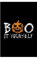 Boo It Yourself: Creepy Boo Undated Planner - Weekly & Monthly No Year Pocket Calendar - Medium 6x9 Softcover - For Do It Yourself & Wordplay Fan Fans