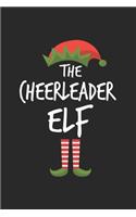 Funny Cheerleader Elf Christmas Notebook Gift: Lined Notebook / Journal Gift, 120 Pages, 6x9, Soft Cover, Matte Finish