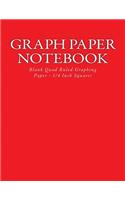 Graph Paper Notebook: Blank Quad Ruled Graphing Paper - 1/4 Inch Squares