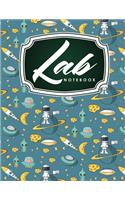 Lab Notebook: Lab Journal Log Book with Graph Paper / Grid Paper for Student, Research, College, Hypotheses, Experiments and Initial Analysis, Cute Space Cover
