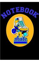 Notebook: Skate Homework Book Composition and Journal Diary