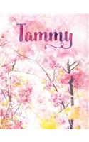 Tammy: Personalized Journal - A Pink Cherry Blossom Diary