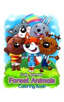 Cute Animals Forest Animals Coloring Book