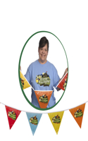 Vacation Bible School (Vbs) 2024 Camp Firelight LOGO String Flags