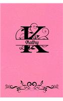 Split Letter Personalized Name Journal - Kathy