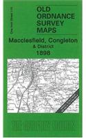 Macclesfield, Congleton & District 1898: One Inch Sheet 110 (Old Ordnance Survey Maps - Inch to the Mile)