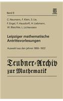 Leipziger Mathematische Antrittsvorlesungen