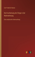 Die Erscheinung der Dinge in der Wahrnehmung