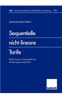 Sequentielle Nicht-Lineare Tarife