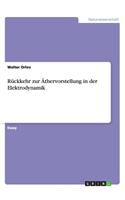 Rückkehr zur Äthervorstellung in der Elektrodynamik