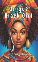 Unique Black Girl Coloring Book 1