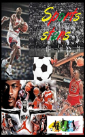 Sports stars: Coloring Book for Kids and Adults with Fun, Easy, and Relaxing (Coloring Books for Adults and Kids 2-4 4-8 8-12+) High-quality images