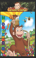 Curious George: Coloring Book for Kids and Adults with Fun, Easy, and Relaxing