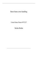 Burst frame error handling: United States Patent 9972327