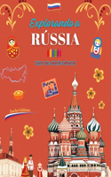 Explorando a Rússia - Livro de colorir cultural - Desenhos criativos de símbolos russos