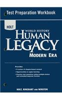 Holt World History Human Legacy Modern Era Test Preparation Workbook