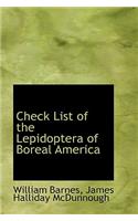 Check List of the Lepidoptera of Boreal America