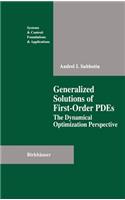 Generalized Solutions of First Order Pdes