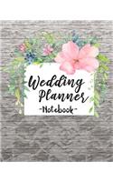 Wedding Planner Notebook: Large Planning Organizer with Fill-in Checklists, Budget Planners, Worksheets, Seating Charts, and More