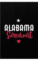 Alabama Sweetheart: 6x9 120-page lined and blank notebook journal notepad scribble book diary workbook for born and raised people from Alabama