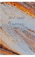2019 - 2020 Planner: September 2019 - June 2020 Daily Planner with Calendar Dates, Foamy Rusty Colours Cover