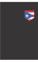 Puerto Rico Flag Notebook Journal: Puerto Rico Flag Notebook Journal Gift Dot Grid 6 x 9 120 Pages