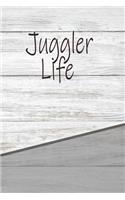 Juggler Life: Personalized Rustic Isometric Dot Notebook 120 Pages 6x9