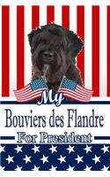My Bouviers Des Flandre for President: 2020 Election Blood Sugar Diet Diary Journal Log Notebook 120 Pages 6x9