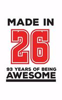 Made In 26 93 Years Of Being Awesome