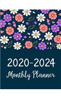 2020-2024 Monthly Planner: Five Years Monthly Planner (60 Months Calendar) For To Do List Journal Notebook Academic Schedule Agenda Logbook Or Student Teacher Organizer Busine