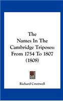 The Names in the Cambridge Triposes