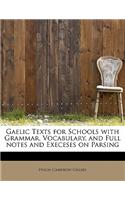 Gaelic Texts for Schools with Grammar, Vocabulary, and Full Notes and Execeses on Parsing