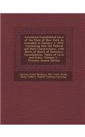 Annotated Consolidated Laws of the State of New York as Amended to January 1, 1910, Containing Also the Federal and State Constitutions, with Notes of Board of Statutory Consolidation, Tables of Laws and Index, Volume 3 - Primary Source Edition