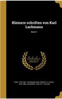 Kleinere Schriften Von Karl Lachmann; Band 1