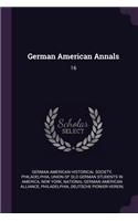 German American Annals: 16